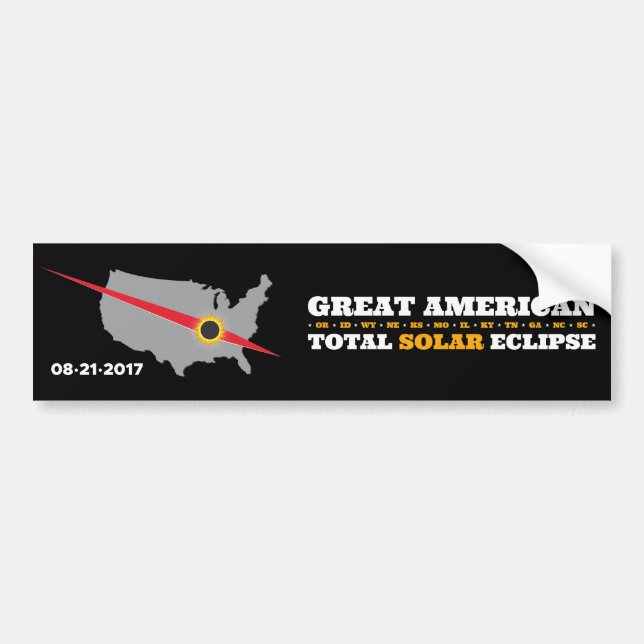 Total Solar Eclipse - 2017 - I saw it! Bumper Sticker (Front)
