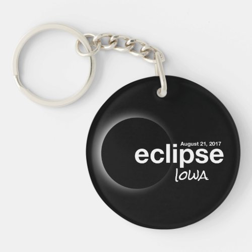 Total Solar Eclipse 2017 _ Iowa Keychain