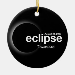 Total Solar Eclipse 2017 - Tennessee Ceramic Ornament