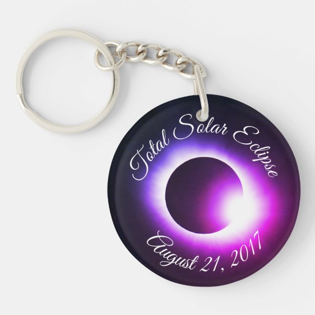 Total Solar Eclipse 2017 - USA Keychain (Front)