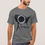 Total Solar Eclipse 2017 With Transparent Usa Map T-shirt at Zazzle