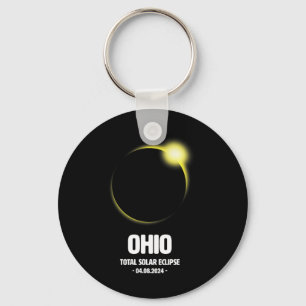 Total Solar Eclipse 2024 04.08.24 Ohio  Keychain