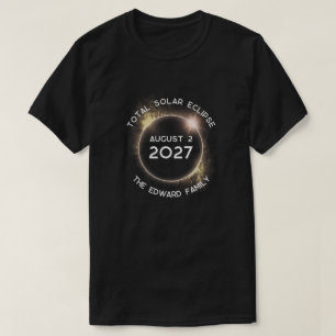 Total Solar Eclipse 2024 Art Design T-Shirt