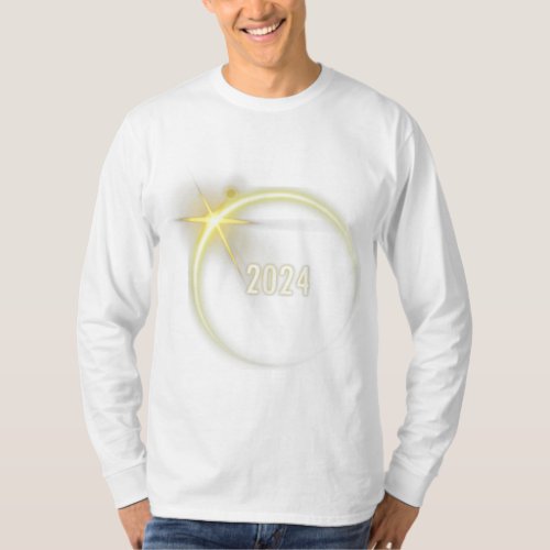 Total Solar Eclipse 2024 Astronomy Science Moon Sp T_Shirt