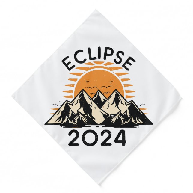 Total Solar Eclipse 2024 Bandana (Front)