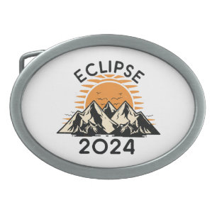 Total Solar Eclipse 2024 Belt Buckle