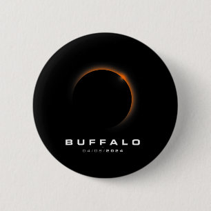 Total Solar Eclipse 2024 - Buffalo Solar Eclipse Button