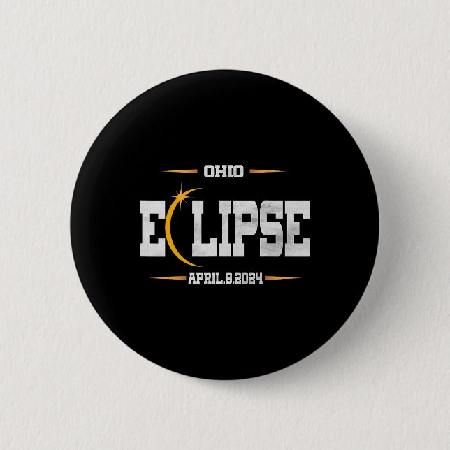 Total Solar Eclipse 2024  Button (Front)