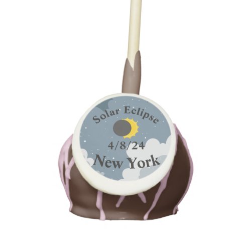 Total Solar Eclipse 2024 Cake Pop