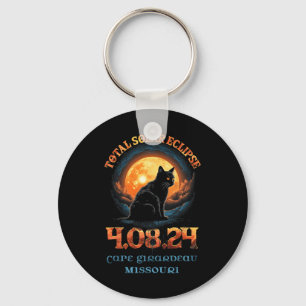 Total Solar Eclipse 2024 Cape Girardeau Missouri  Keychain