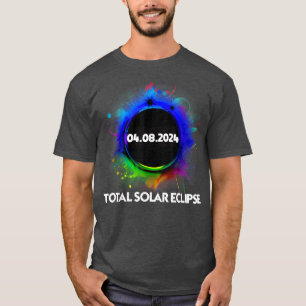 Total Solar Eclipse 2024 Colorful Totality T-Shir T-Shirt