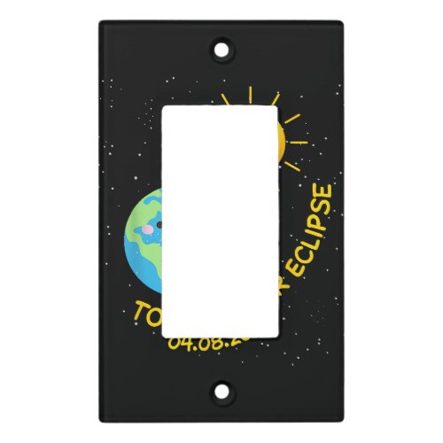 Total Solar Eclipse 2024 Cute Solar Eclipse Light Switch Cover