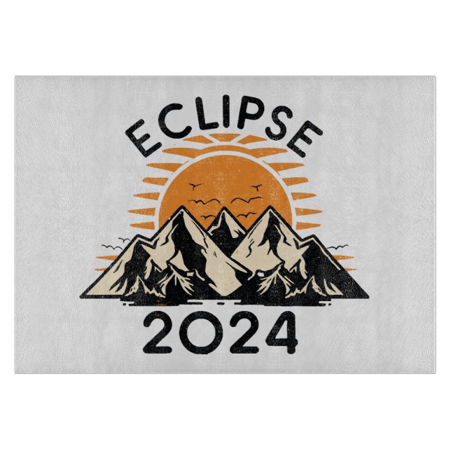 Total Solar Eclipse 2024 Cutting Board (Front)