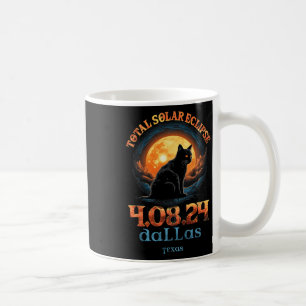 Total Solar Eclipse 2024 Dallas Texas Coffee Mug