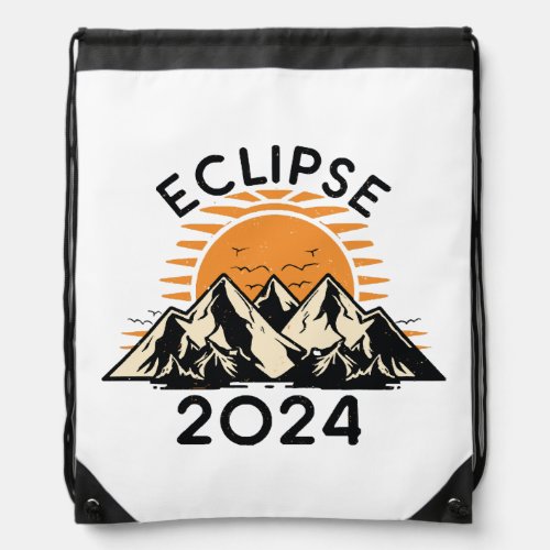 Total Solar Eclipse 2024 Drawstring Bag