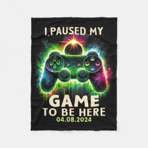 Total Solar Eclipse 2024 Gamer I Paused My Game To Fleece Blanket