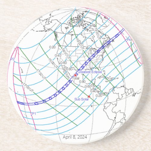 Total Solar Eclipse 2024 Global Path Coaster