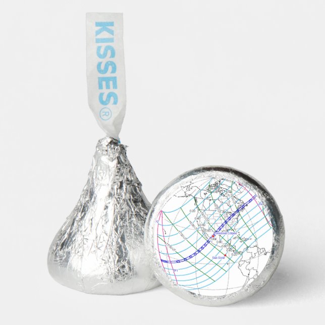 Total Solar Eclipse 2024 Global Path Hershey®'s Kisses® (Front)