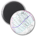 Total Solar Eclipse 2024 Global Path Magnet at Zazzle