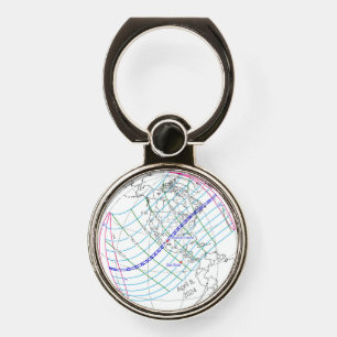 Total Solar Eclipse 2024 Global Path Phone Ring Stand