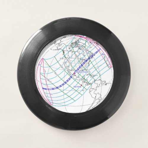 Total Solar Eclipse 2024 Global Path Wham_O Frisbee
