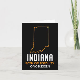 Total Solar Eclipse 2024 Indiana April 8 America T Card