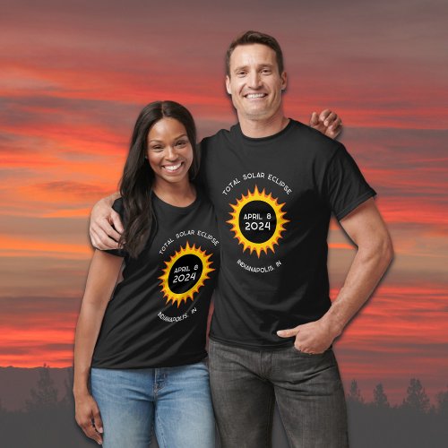 Total Solar Eclipse 2024 Indianapolis IN T_Shirt