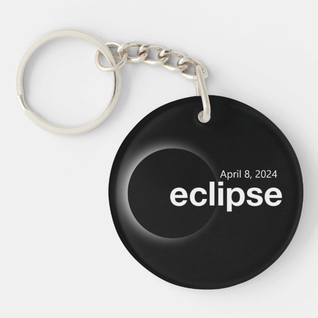 Total Solar Eclipse 2024 Keychain (Front)