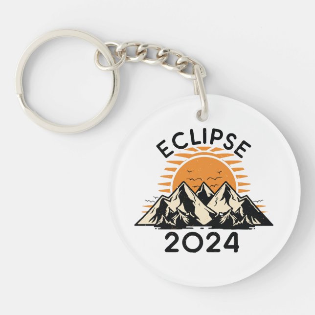 Total Solar Eclipse 2024 Keychain (Front)