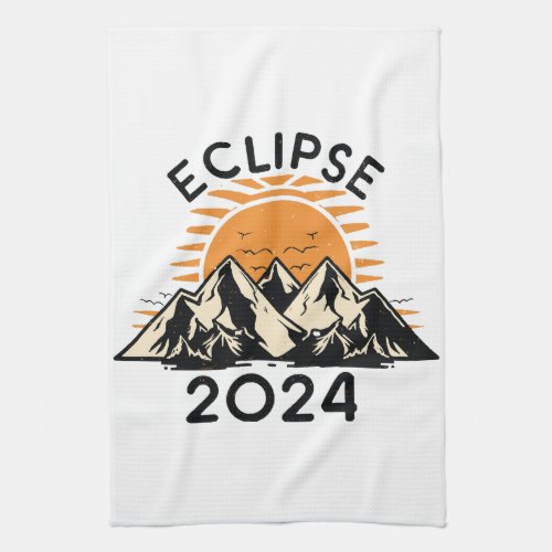 Total Solar Eclipse 2024 Kitchen Towel