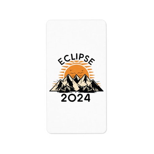 Total Solar Eclipse 2024 Label