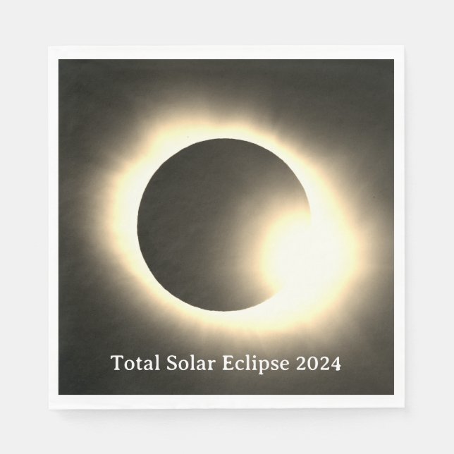 Total solar eclipse 2024 napkins (Front)