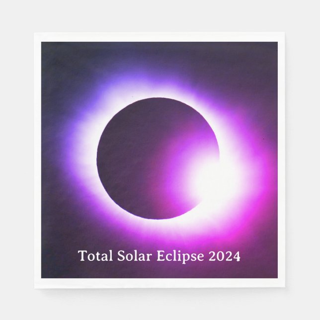 Total solar eclipse 2024 napkins (Front)