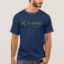 Total Solar Eclipse 2024 Navy & Gold in Your Town T-Shirt