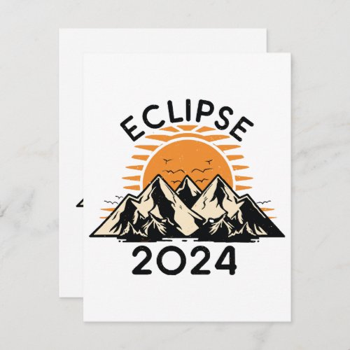 Total Solar Eclipse 2024 Note Card
