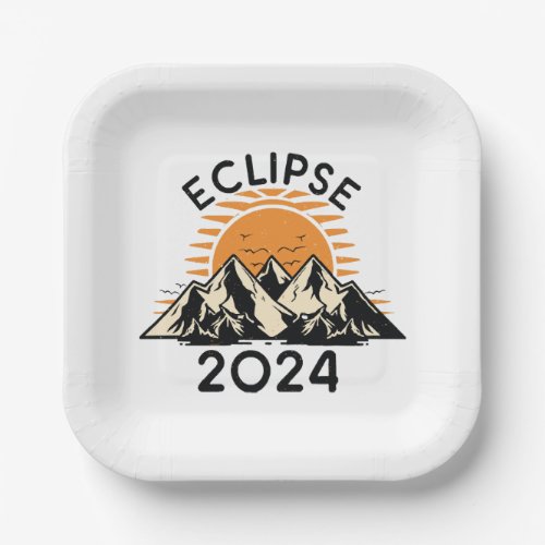 Total Solar Eclipse 2024 Paper Plates