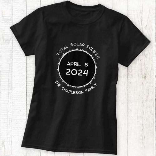 Total Solar Eclipse 2024 Personalized T_Shirt