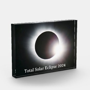 Total Solar Eclipse 2024 Photo Block by Omtastic at Zazzle