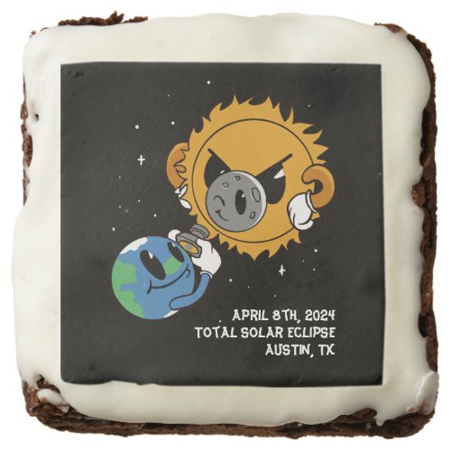 Total Solar Eclipse 2024 Photobomb Custom Location Brownie