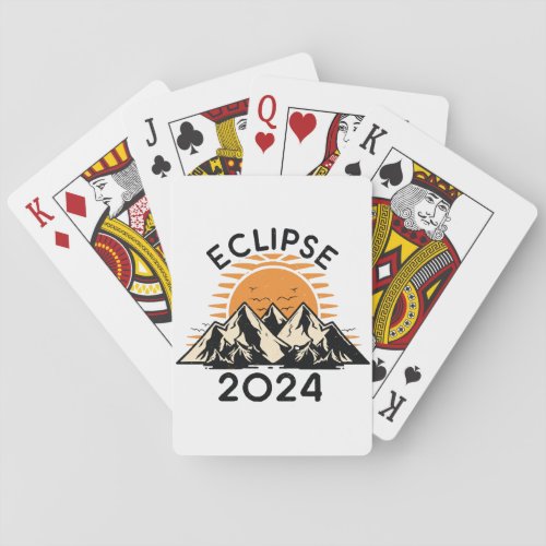 Total Solar Eclipse 2024 Playing Cards