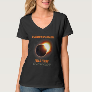 Total Solar Eclipse 2024 Quebec Canada 1 T-Shirt