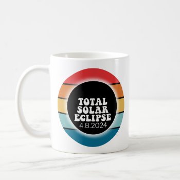 Total Solar Eclipse - 2024 Retro Design Coffee Mug by ForTeachersOnly at Zazzle