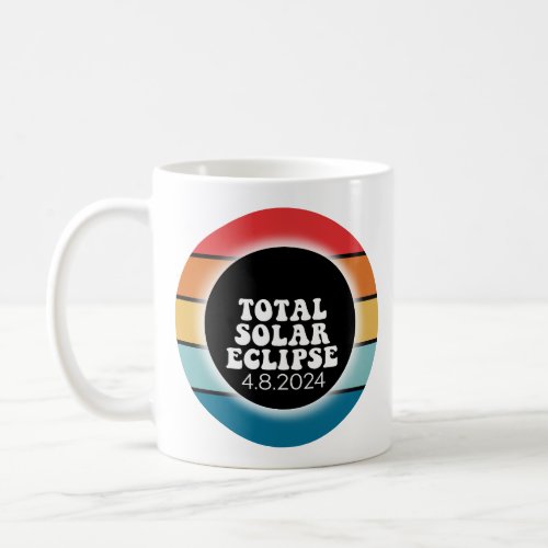 Total Solar Eclipse _ 2024 retro design Coffee Mug