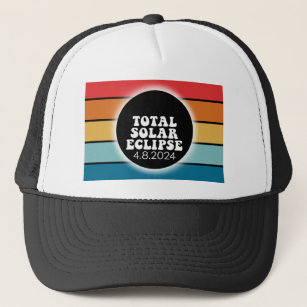 Total Solar Eclipse - 2024 retro design Trucker Hat