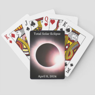Total solar eclipse 2024 sun moon poker cards
