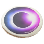Total solar eclipse 2024 sun moon sugar cookie (Angled)