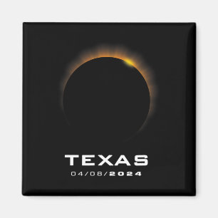 Total Solar Eclipse 2024 Texas Magnet