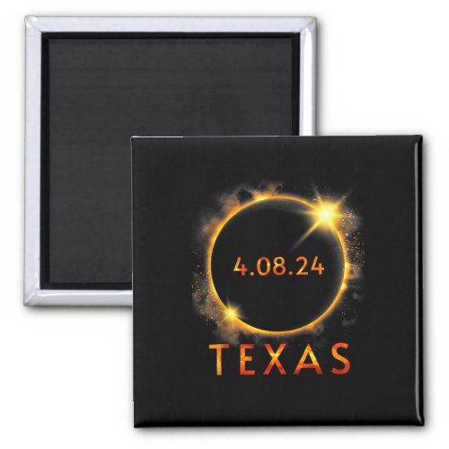 Total Solar Eclipse 2024 Texas Tank Top1  Magnet