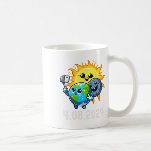 Total Solar Eclipse 2024 Totality April 8 Cute Sel Coffee Mug