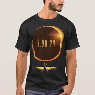 Total Solar Eclipse 2024 Totality April 8 Men Wome T-Shirt